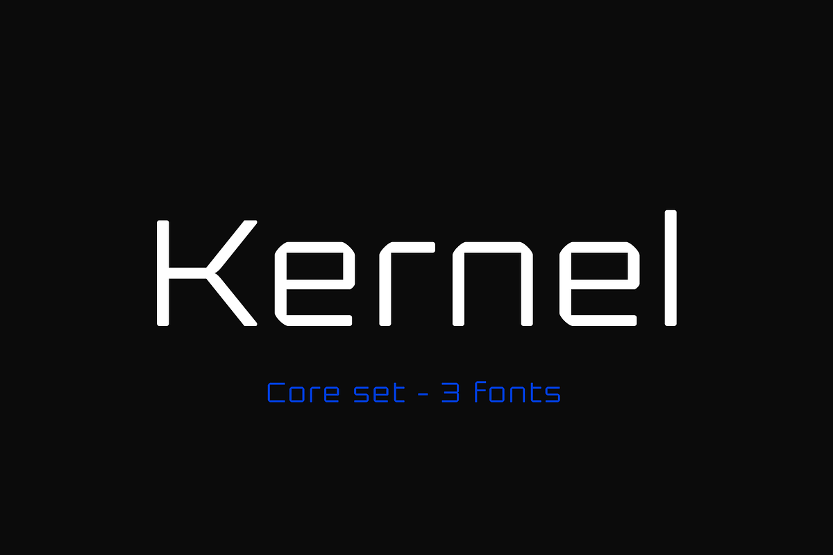 Kernel Core set, a Sans Serif Font by JCFonts (Photo 1 of 6)
