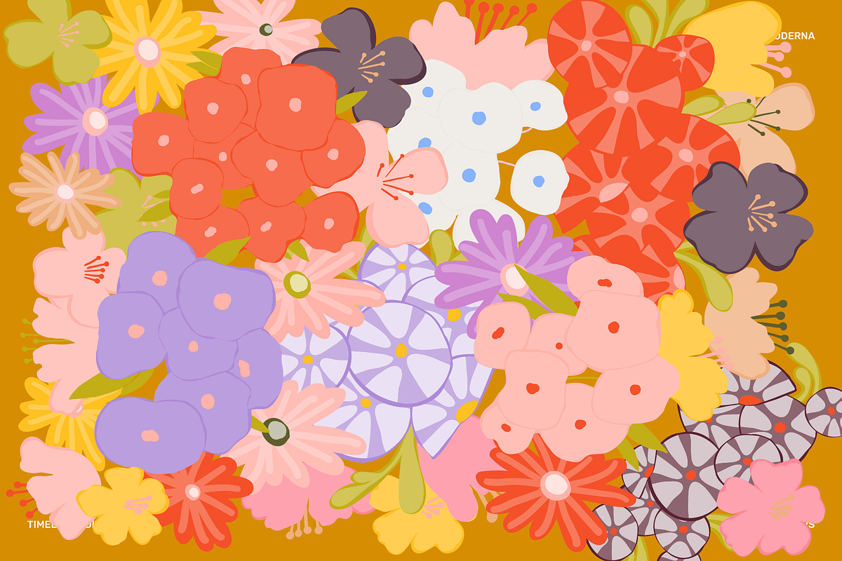 300+ Flora Moderna Vector Clipart, a Decorative Illustration by angelainthefields (Photo 12 of 23)
