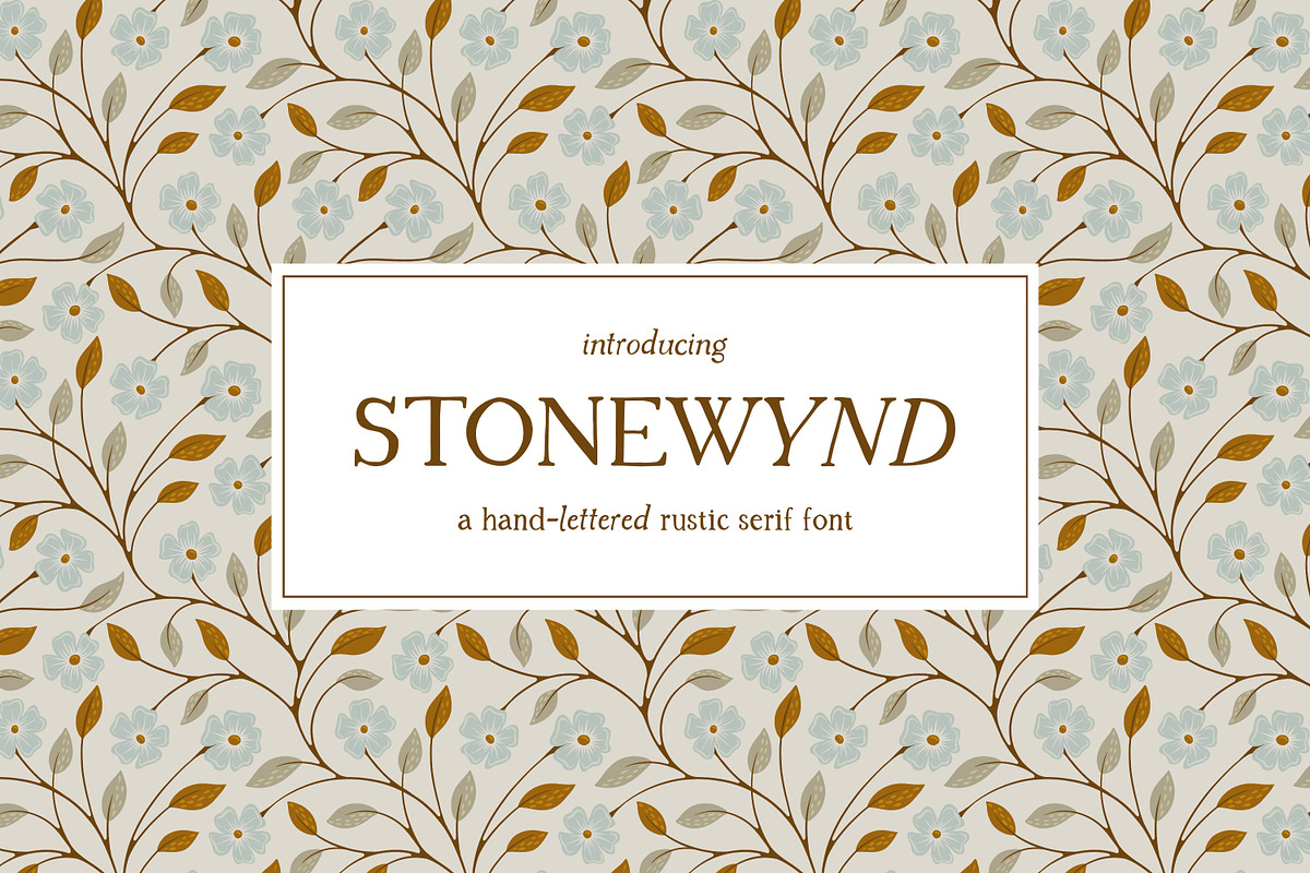 Stonewynd Rustic Serif Font, a Font by Eclectic Anthology (Photo 1 of 8)