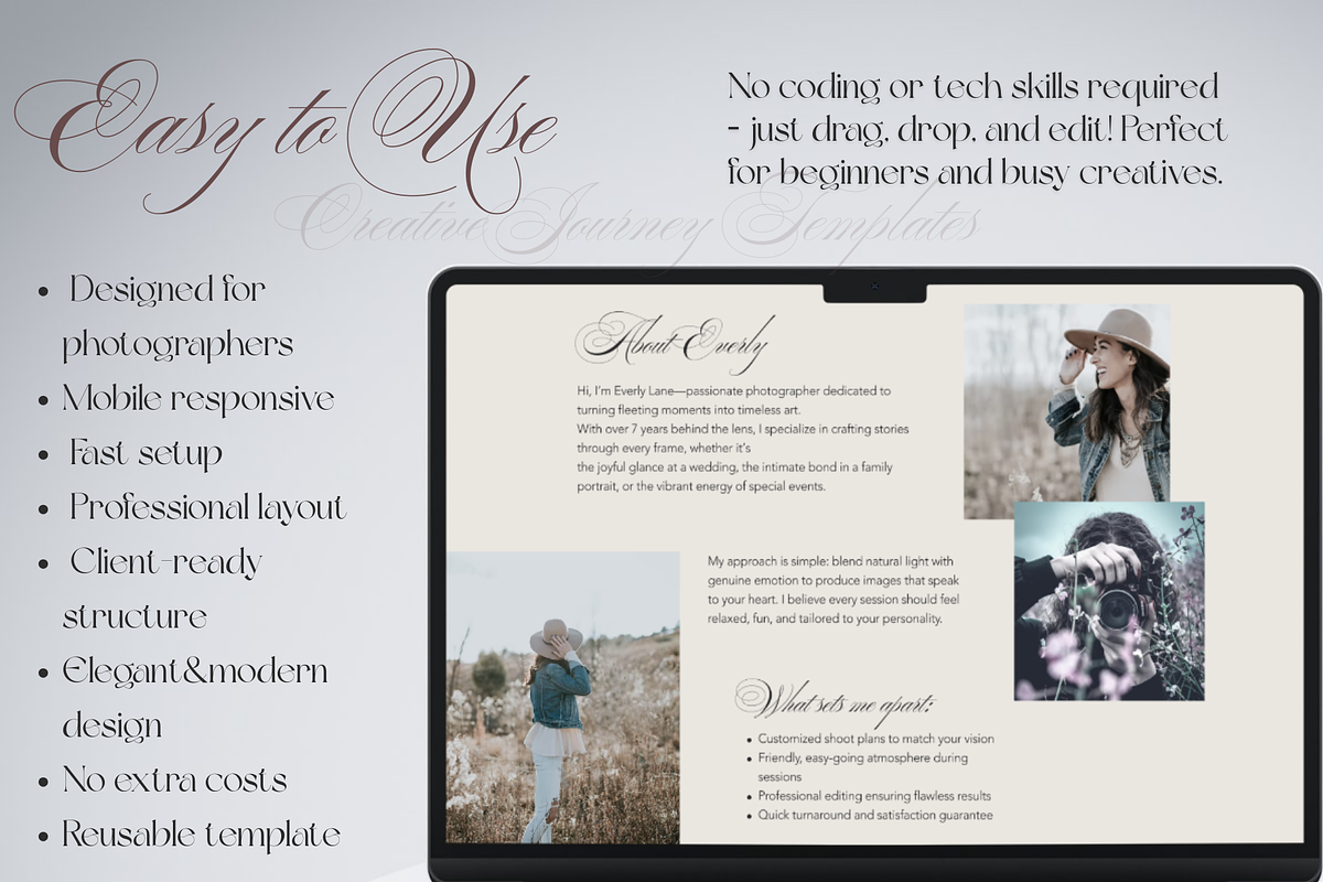 Wix Photographer's Portfolio, a Wix Template by CreativeJourney (Photo 3 of 5)
