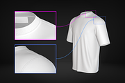 White Men's T-Shirt 3D Model, an Object 3D Model by le-genda (Thumbnail 4 of 10)