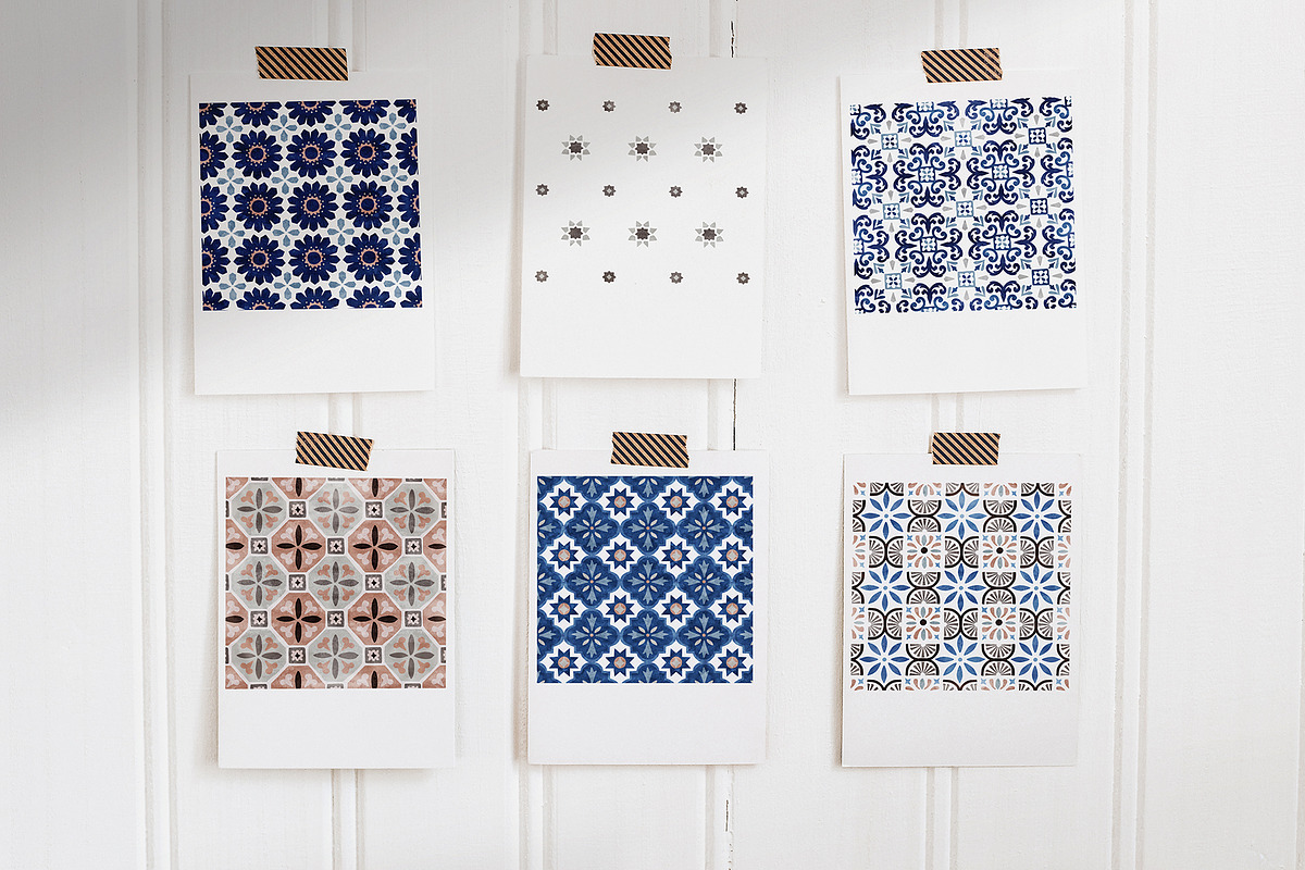 Morocco & Azulejos seamless patterns, a Pattern Graphic by Tabita's shop (Photo 15 of 18)