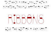 Display Typeface Ribbons Upper Case, a Script Font by PageLightStudios (Thumbnail 3 of 5)
