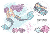 MERMAID IN LOVE, a Decorative Illustration by FARAWAYKINGDOM (Thumbnail 3 of 11)