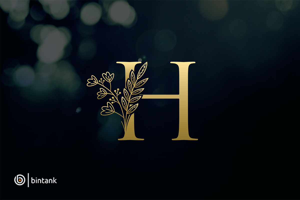 Gold H Letter Logo, a Branding & Logo Template by Bintank Studio (Photo 1 of 2)