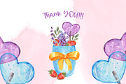 Sweet Spring Watercolor Collection, an Illustration by TanataDesign (Thumbnail 9 of 9)