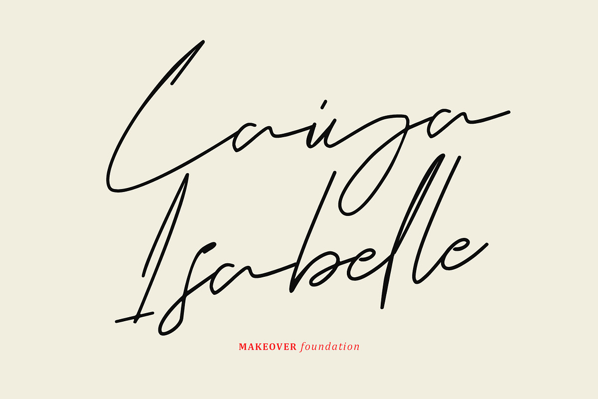 Katios Catty Casual Monoline Font, a Script Font by Maulana Creative (Photo 2 of 7)