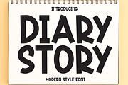Diary Story | Script Font, a Script Font by Scratchones (Thumbnail 1 of 8)