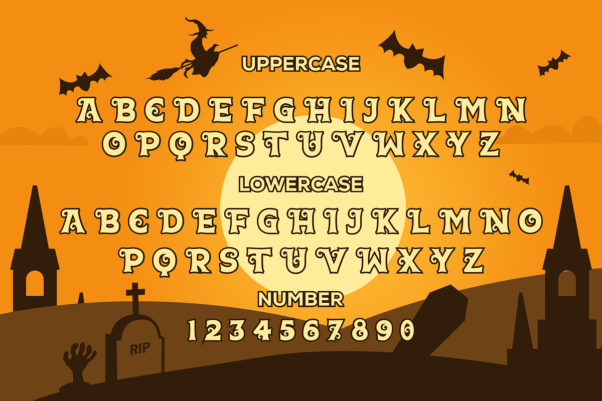 Spoongky Horror Font, a Serif Font by juliawan (Photo 2 of 5)