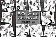 BUNDLE WILD ANIMALS VECTOR, an Animal Illustration by AnastasiyaOleynik (Thumbnail 4 of 20)