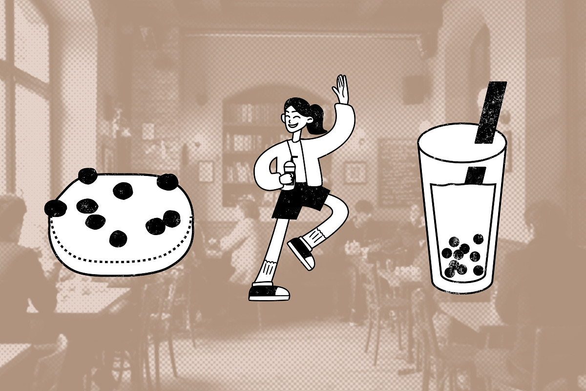 Café: Hand-Drawn People & Food, a Food Illustration by Schumacher Shop (Photo 12 of 14)