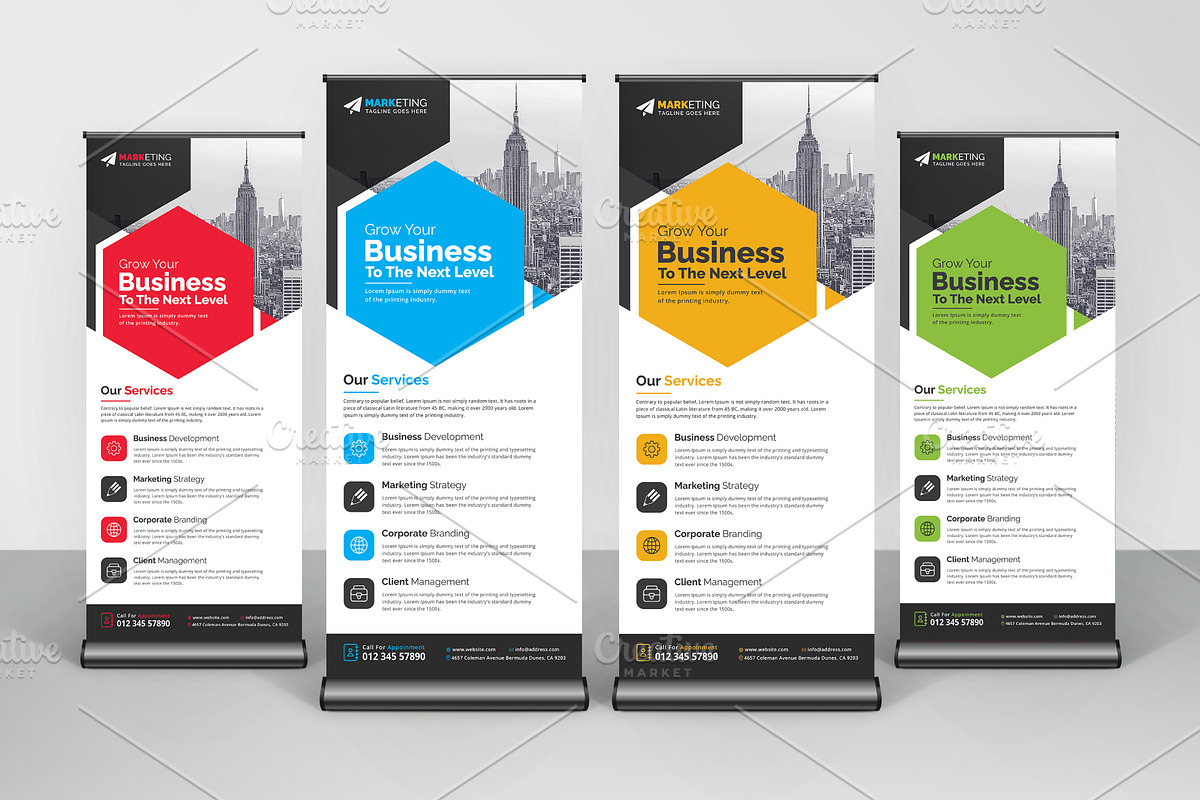 Corporate Roll Up Banner, a Marketing Template by GraphicsBurg (Photo 1 of 5)