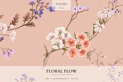 Floral Flow, Romantic Repeat Pattern, a Pattern Graphic by Marchel Studio (Thumbnail 1 of 4)