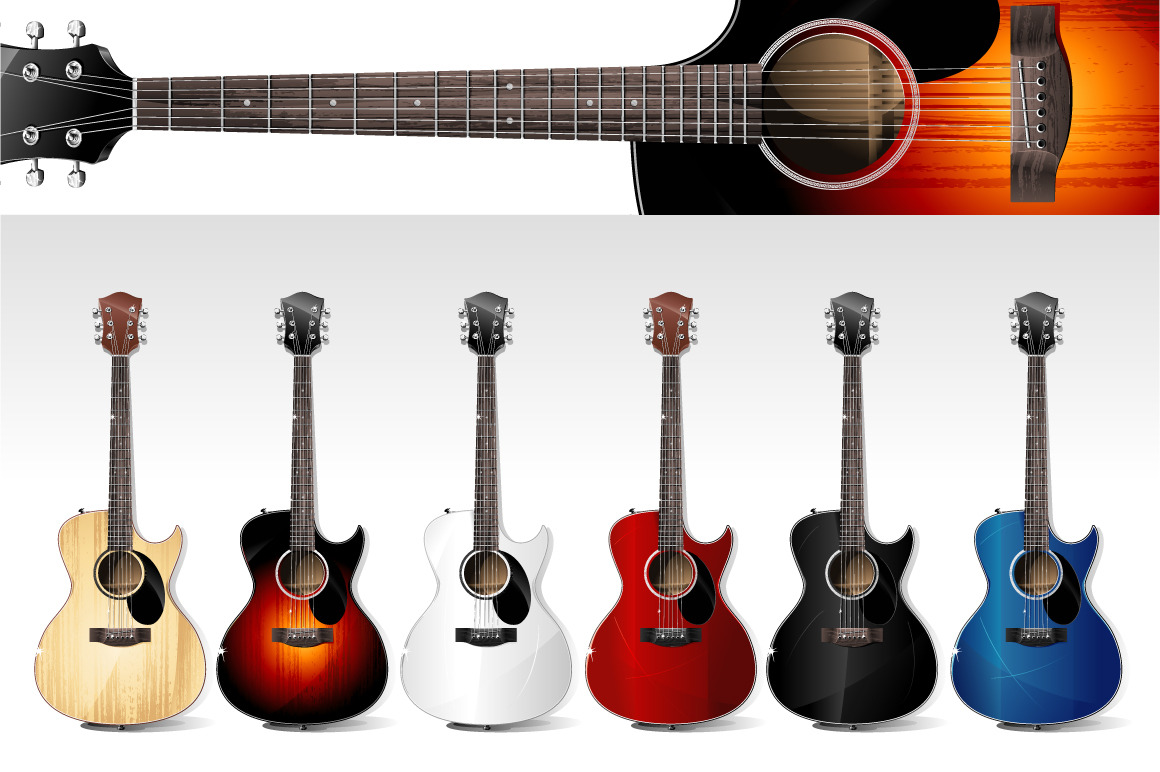 Acoustic Guitars by Daver2002Ua  Creative Market