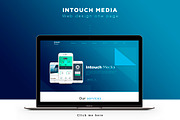 Intouch Media - Landing Page (PSD), an App Template by Helen Art (Thumbnail 1 of 4)