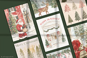 TRADITIONAL CHRISTMAS Art Prints, a Background Graphic by alenaganzhela (Thumbnail 2 of 9)