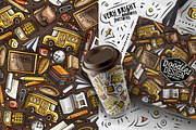 7 School Cartoon Seamless Patterns, a Pattern Graphic by BALABOLKA (Thumbnail 5 of 8)