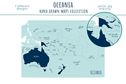 Oceania Maps Collection, an Education Illustration by Illustrationsforteachers (Thumbnail 4 of 8)