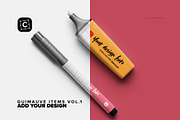 Pens & Washi Tape Desk Elements, a Product Mockup by Custom Scene (Thumbnail 3 of 7)
