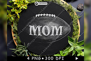 American Football Mom Text Game Day, a Background Graphic by LaseredNinja (Thumbnail 3 of 7)