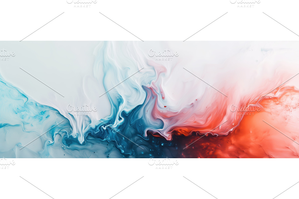 Abstract Fluid Art Background, an Illustration by BazziBa♥