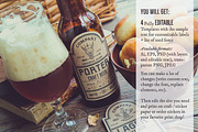 Beer Labels: Editable Set, a Templates & Theme by Lumitar (Thumbnail 2 of 6)