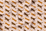 Flat Cat Modern Patterns, a Pattern Graphic by Tiger and Flower (Thumbnail 19 of 21)