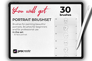 Procreate Face Portrait brushes, a Brush Add-On by Procreate Market (Thumbnail 2 of 5)