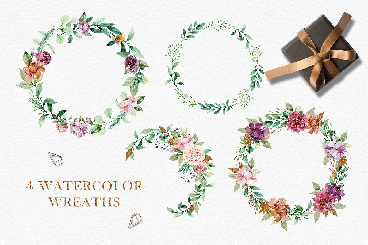 Royal garden - watercolor and gold, a Decorative Illustration by long summer (Photo 6 of 6)