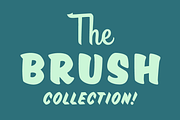 The Brush Collection, a Handwritten Font by Drew Melton (Thumbnail 1 of 5)
