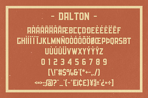 Dalton WoodType Font