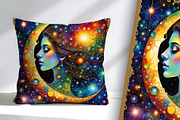 Women in the Moon and Sky, a Person Illustration by Sharon Schwalbe (Thumbnail 5 of 5)