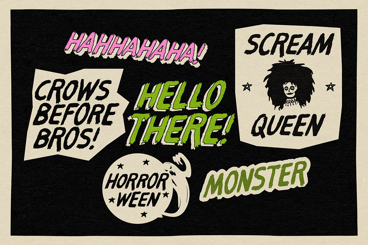 MIDNIGHT TALES | HORROR FONT, a Handwritten Font by Maria Feliz Fonts (Photo 6 of 9)