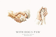 With Dogs Paw, a Person Illustration by PeDe Designs (Thumbnail 7 of 9)