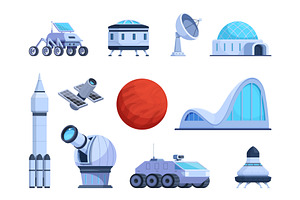 Mars exploration. Cartoon space, an Illustration by Valerie Bodnar