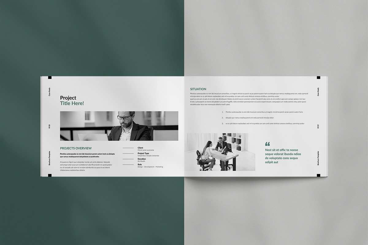 Case Study Landscape, Canva Template, a Brochure Template by TemplateFolio-Shop (Photo 9 of 15)