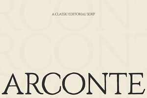 Arconte – Hand Drawn Serif Font, a Handwritten Font by BilberryCreates