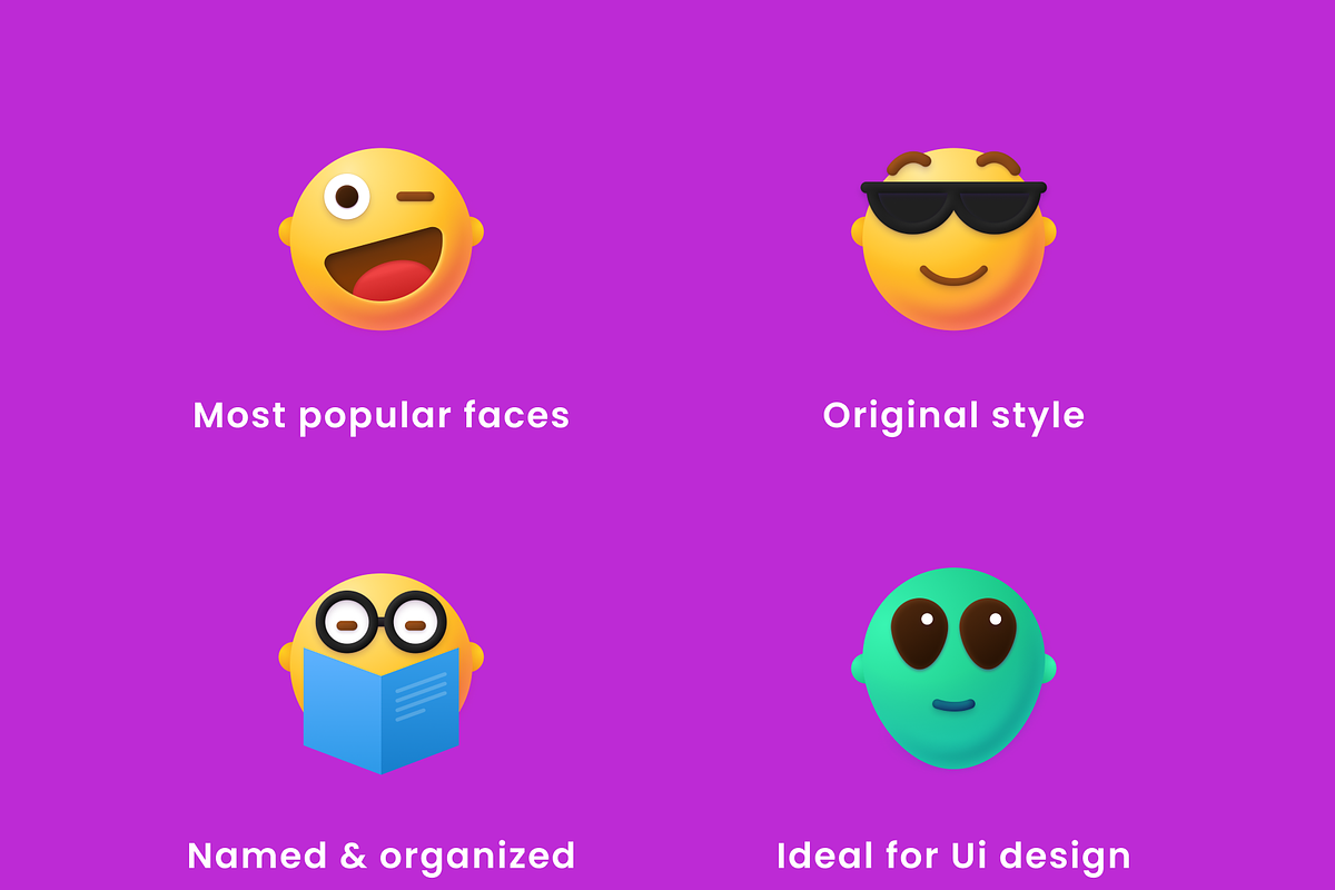 Vivid Emojis Icons Pack, an Outline Icon by Amazing Custom Icons (Photo 5 of 7)