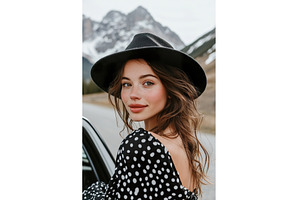 Young caucasian female with hat, a Beauty & Fashion Photo by Lermont51