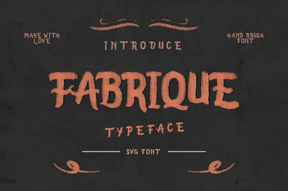 FABRIQUE Typeface - SVG Font preview 7