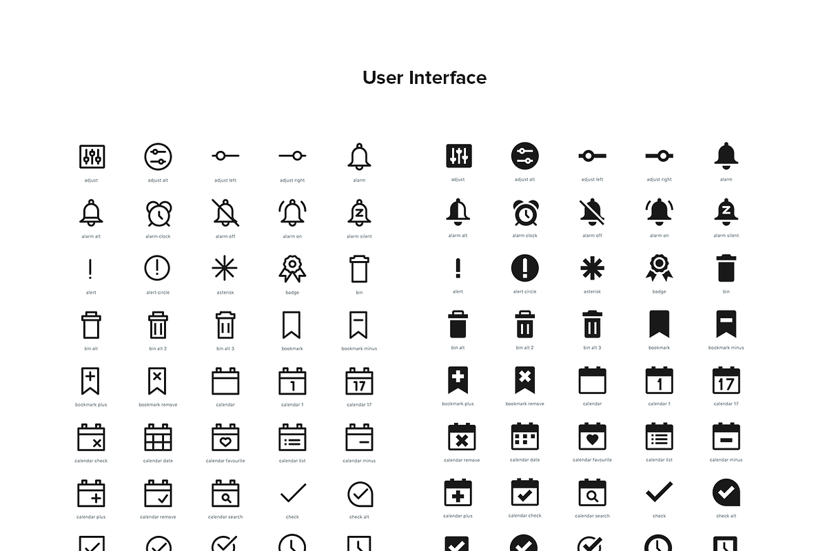 2,500 Line and Solid Icons, a Solid Icon by Icon54 (Photo 17 of 18)