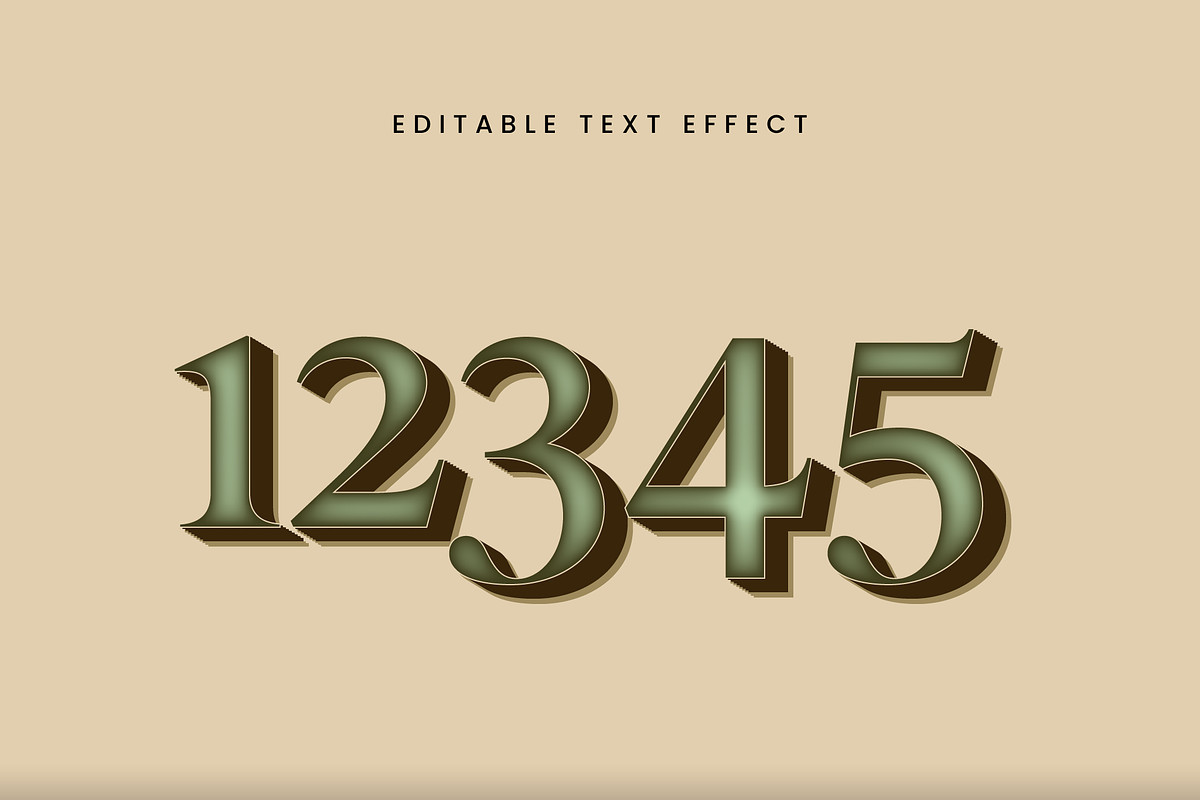 Classic 3D Layered Text Effect preview 2