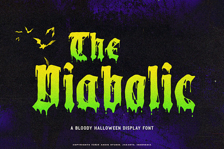 Diabolic - Blackletter Display Font, a Blackletter Font by Angin Studio