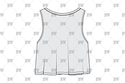 V-Neck Summer Tank Fashion Flat, a Shirt Mockup by haydenwentworth (Thumbnail 3 of 3)