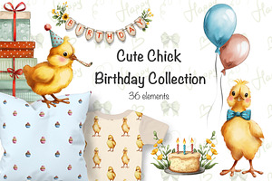 Cute Chick Birthday Collection
