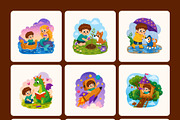 65 Story Book Flat Illustrations, an Education Illustration by Brickclay (Thumbnail 10 of 11)
