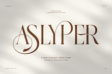 Aslyper Elegant Serif Font