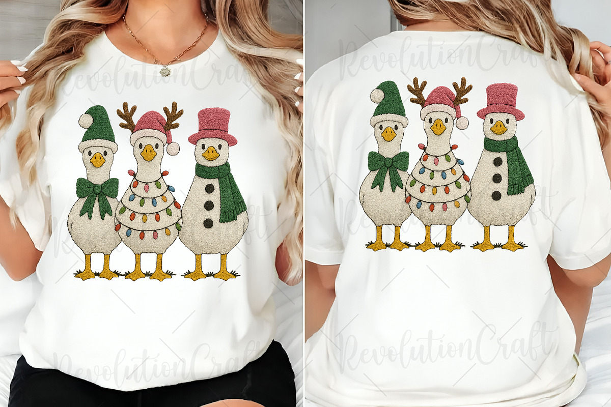 Christmas Crochet Silly Goose Png, an Illustration by OK Design (Photo 3 of 6)