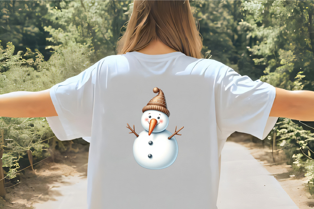 Funny Christmas Snowman Clipart, an Illustration by CrexoraLab (Photo 5 of 5)