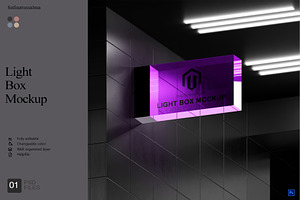 Light Box Mockup, a Product Mockup by Sweetdady